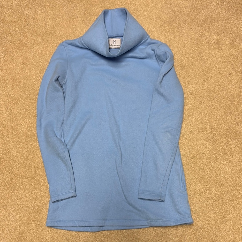 Dudley Stephens Blue Turtleneck Sweater